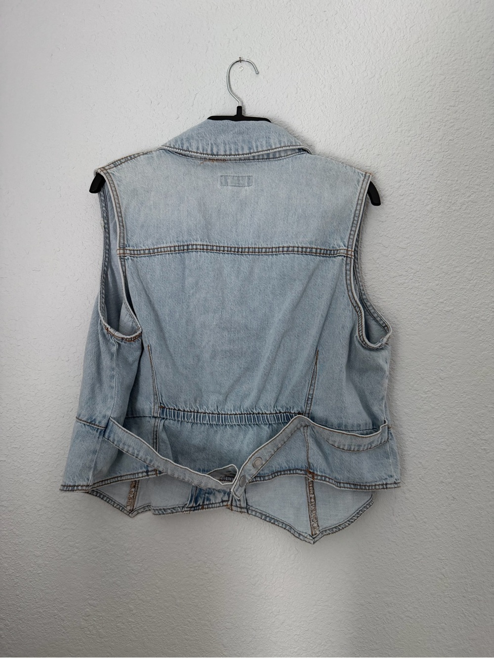 Ava & Vic Button Front Denim Vest - Picture 5 of 5